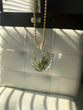 Resin Pendant with plant/fern